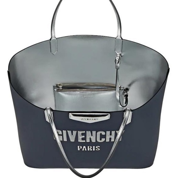 Givenchy Antigona Navy Silver Shopping Tote - Picture 4 of 8